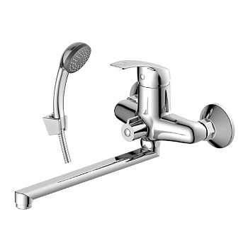 Смеситель для ванны DECOROOM одноруч. (DR71043) латунь, L30см.