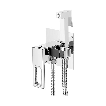 Смеситель для биде Gerhans (K15227) с гигиенической лейкой, встраиваемый