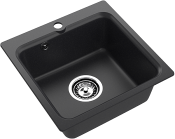 Мойка SANTREK AQUA Verto 430*430 (SAV43), черный +СИФОН (с341169) 