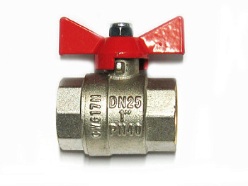 Кран шаровый   1" г/г бабочка Valtec (VT.217.N.06)