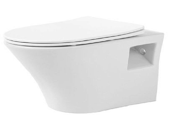 Унитаз подвесной Basardo "bs115" безободковый +сид. дюро., микролифт