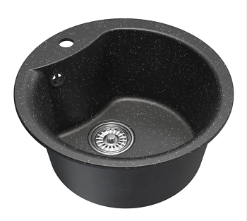 Мойка ML-GM 12 Комфорт 480, черная (308) (глуб.чаши 210)