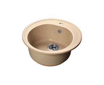 Мойка SANTREK AQUA RONDO 510 (D510мм), песок БЕЗ СИФОНА /313562/ 