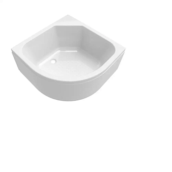 Поддон акриловый  90х90 высокий полукруглый каркас, экран 