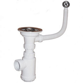 Сифон  3 1/2 с круглым переливом CRAND-ECO для комплектации LIGHT