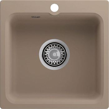 Мойка GRANFEST SMART 432*432, песочный /SM430/(мрамор) с сифоном