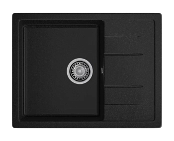 Мойка GRANFEST QUADRO 650*500, черная /GF-Q650L/