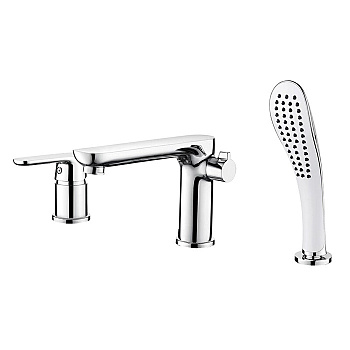 Смеситель для ванны  врезной LEDEME (1153) тройка, латунь 