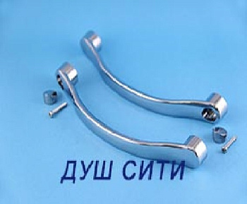 Ручка двери для душ. кабины два отверстия 145мм (7017)