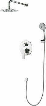 Смеситель для душа LEDEME (2403-2) встроенный с 2 функциями