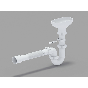 Сифон  1 1/2*40 с разрывом струи АНИ (DR0115)