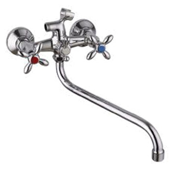 Смеситель для ванны POTATO 2руч. (2271) крест,силумин