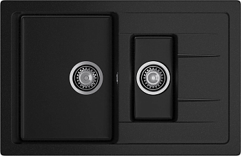 Мойка GRANFEST QUADRO 775*500, черный  /GF-Q775КL/