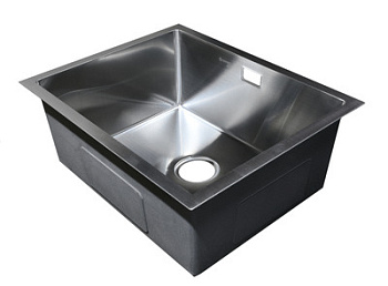 Мойка нерж врезная 540х440х220 САТИН (+сифон) (D5444HS) SANTREK AQUA