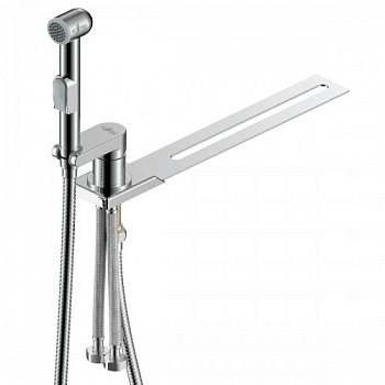 Смеситель  с гигиенической лейкой ROSSINKA (X25-56) на унитаз, латунь 