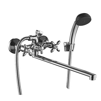 Смеситель для ванны DECOROOM 2руч. (DR53043) латунь, L30см.